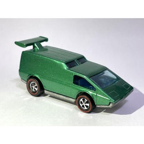 Custom Made Metallic Green Hot Wheels Redline Spoiler Sport - 1 Of 1