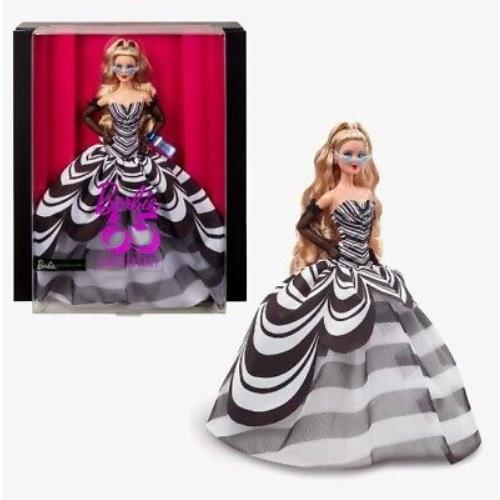 2024 Barbie Signature 65th Anniversary Sapphire Blonde HRM58 IN Stock Now