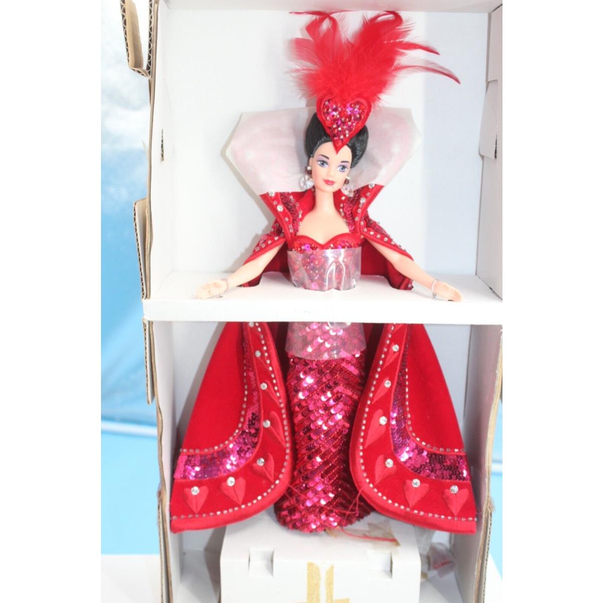 1995 Barbie Bob Mackie Queen of Hearts Doll Red Beauty Signed Artwork