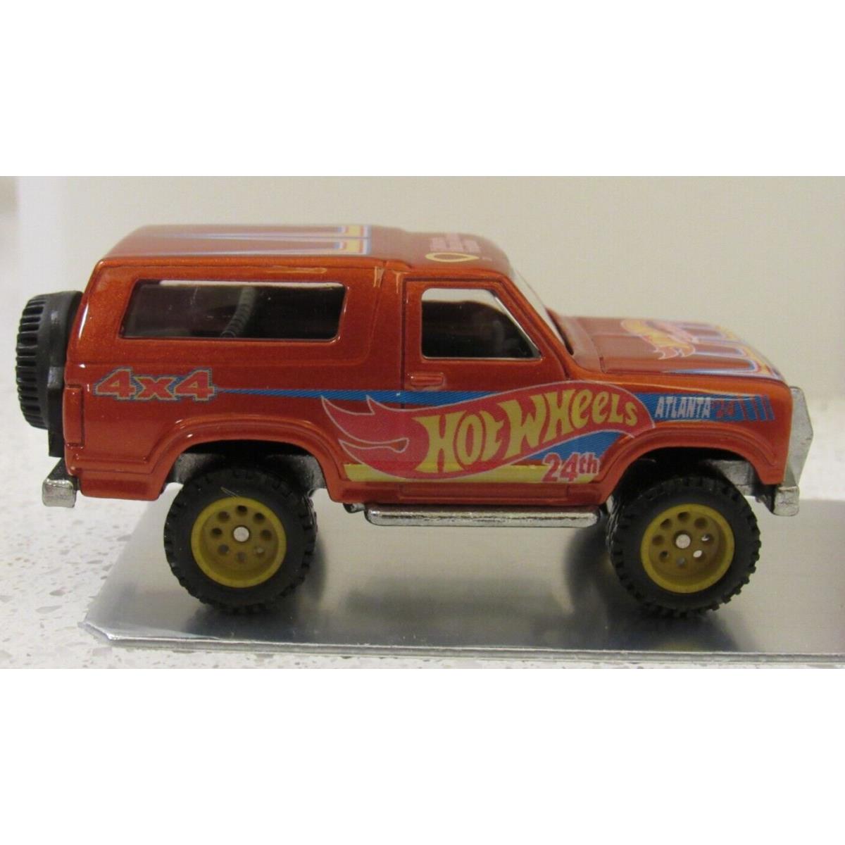 Hot Wheels 24th Nationals/convention 1985 Ford Bronco 485/650 Cmn Charity Car