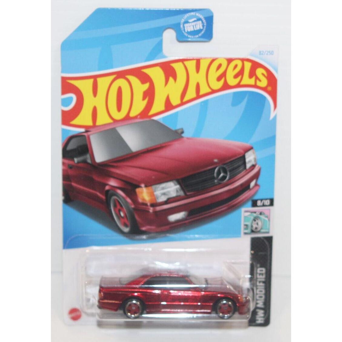 Nip 2024 Hot Wheels 89 Mercedes Benz 560 Sec Amg Super Treasure Hunt TH Red