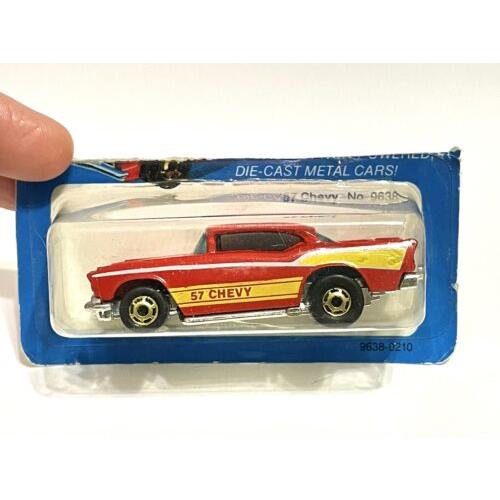 Hot Wheels 1957 Chevy The Hot Ones GW - Vintage 1981. Vgc On Cut Card