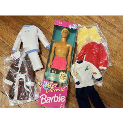 Sun Jewel Ken Doll Vintage 1993 with Handmade Barbie Clothes Barbie Movie