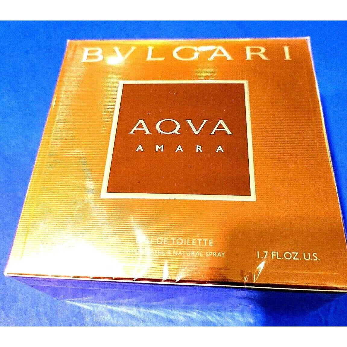 Aqva Amara Bvlgari 1.7 oz Eau de Toilette Spray Box Made In Italy