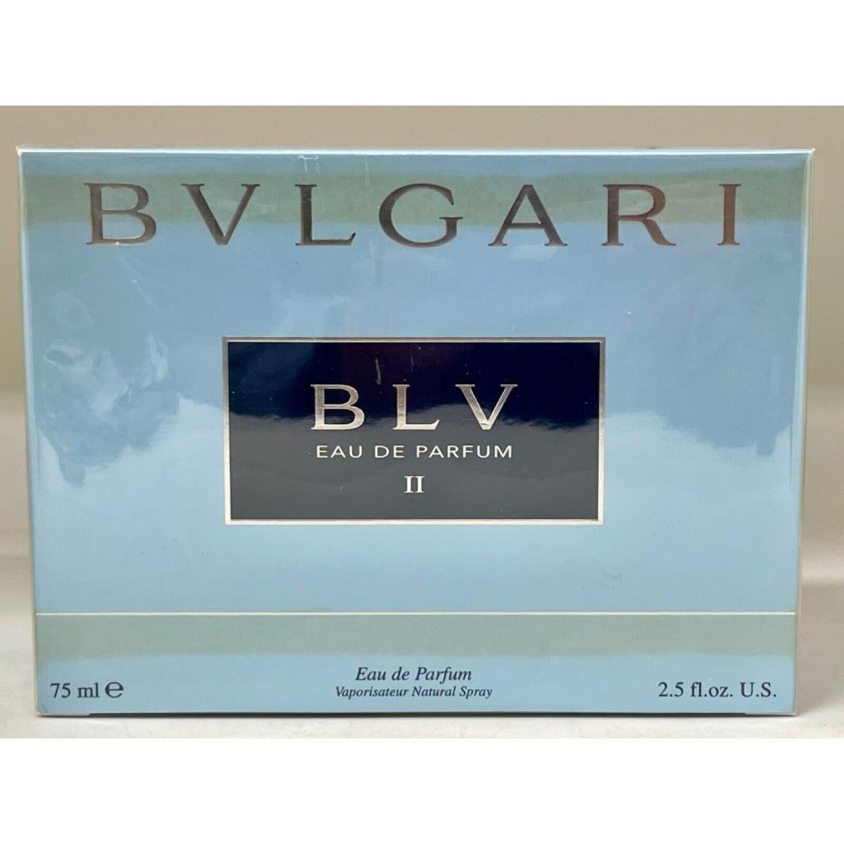 Bvlgari Blv II Women Eau De Parfum Spray 2.5oz 75ml Rare See Pics