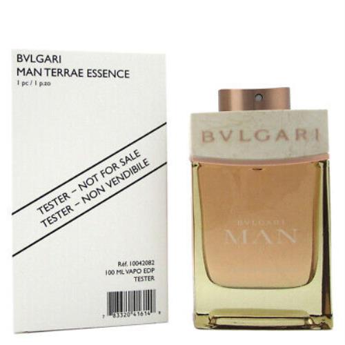 Bvlgari Men`s Man Terrae Essence Edp Spray 3.4 oz Tester Fragrances