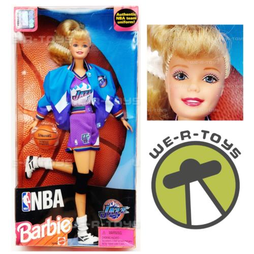 Barbie Nba Utah Jazz Doll 1998 Mattel 20708 Nrfb