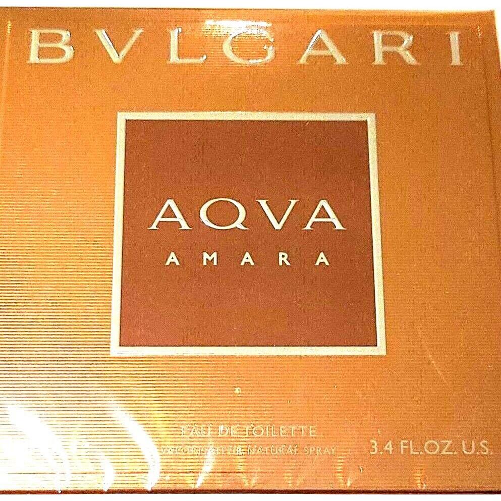 Aqva Amara Bvlgari 3.4 oz Eau de Toilette Spray Box Made In Italy