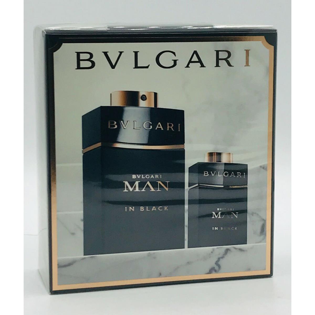 Bvlgari Man In Black 2pc Set Parfum Spray 3.4 oz and 0.5 oz