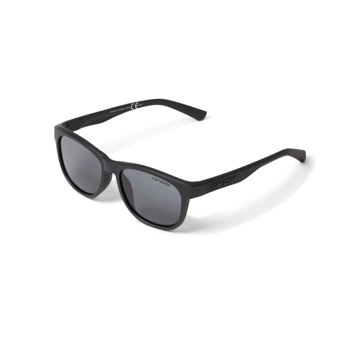 Unisex Sunglasses Tifosi Optics Swank Satin Black Frame Smoke Lens