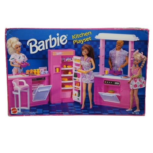 Vintage 1992 Barbie Kitchen Playset Complete Box IN Box 7472
