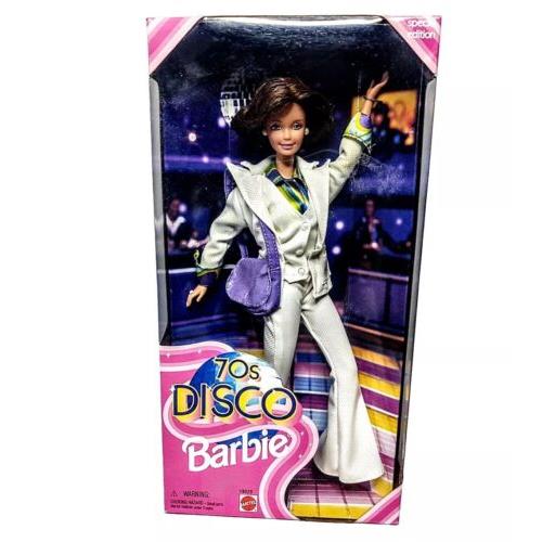 1998 1970s 70s Disco Barbie Doll Special Edition Seventies Brunette Mattel Nrfb