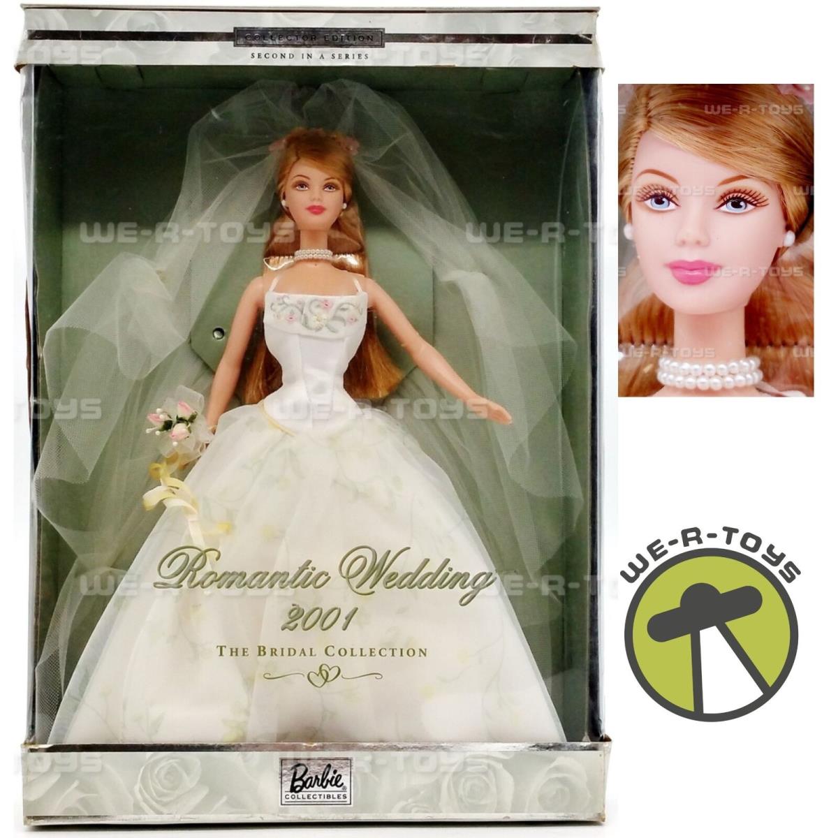 Barbie Romantic Wedding Blonde Doll 2001 Mattel 29438
