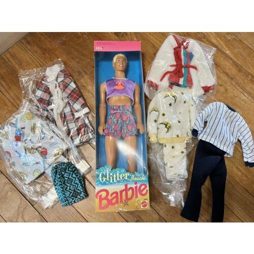 Glitter Beach Ken Doll Vintage 1992 with Handmade Barbie Clothes Barbie Movie