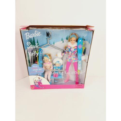 2000 Barbie Stacie Kelly Skiing Vacation Doll Set 29347