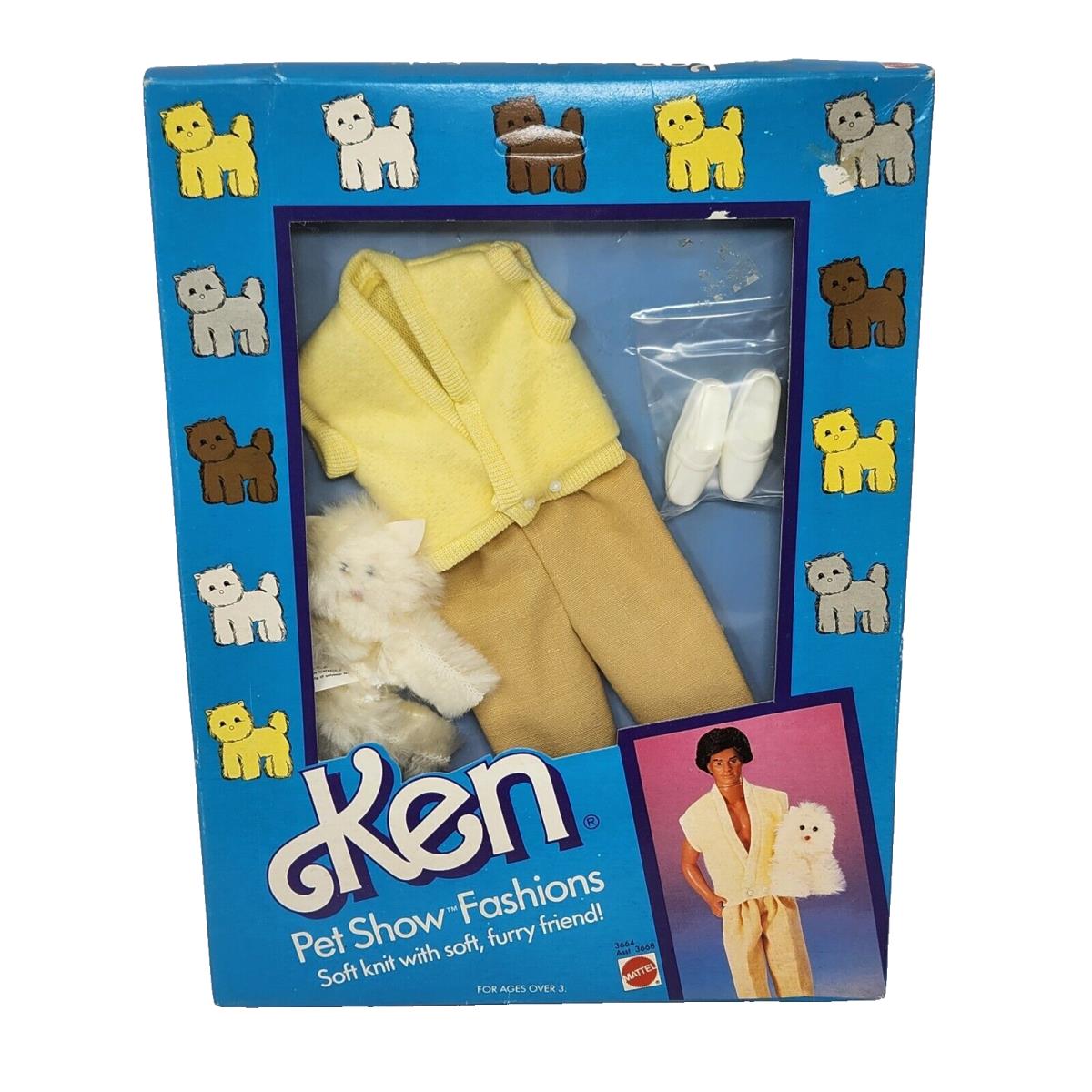 Vintage 1986 Ken Pet Show Fashions Barbie Mattel Box 3664