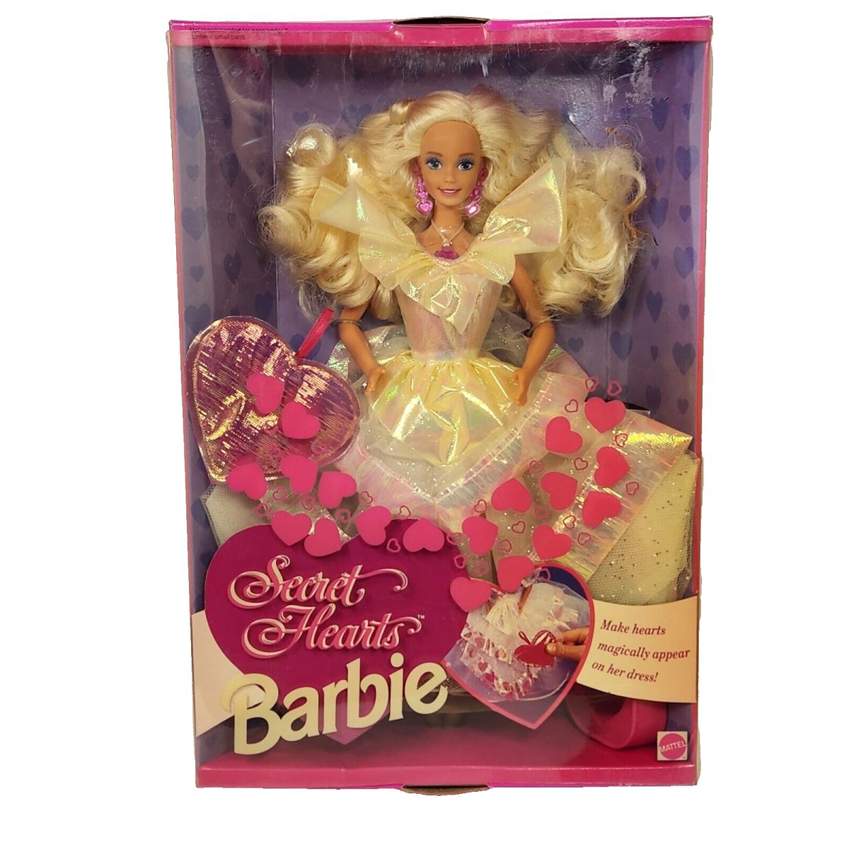 Vintage 1992 Mattel Secret Hearts Barbie Doll 7902 IN Box Nos