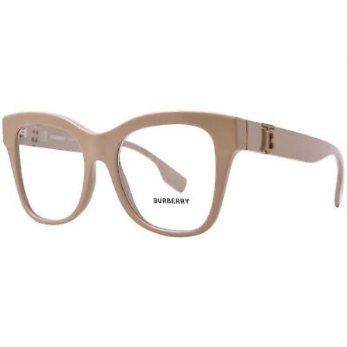 Burberry BE2388 3990 Eyeglasses Women`s Beige Full Rim Square Shape 50mm