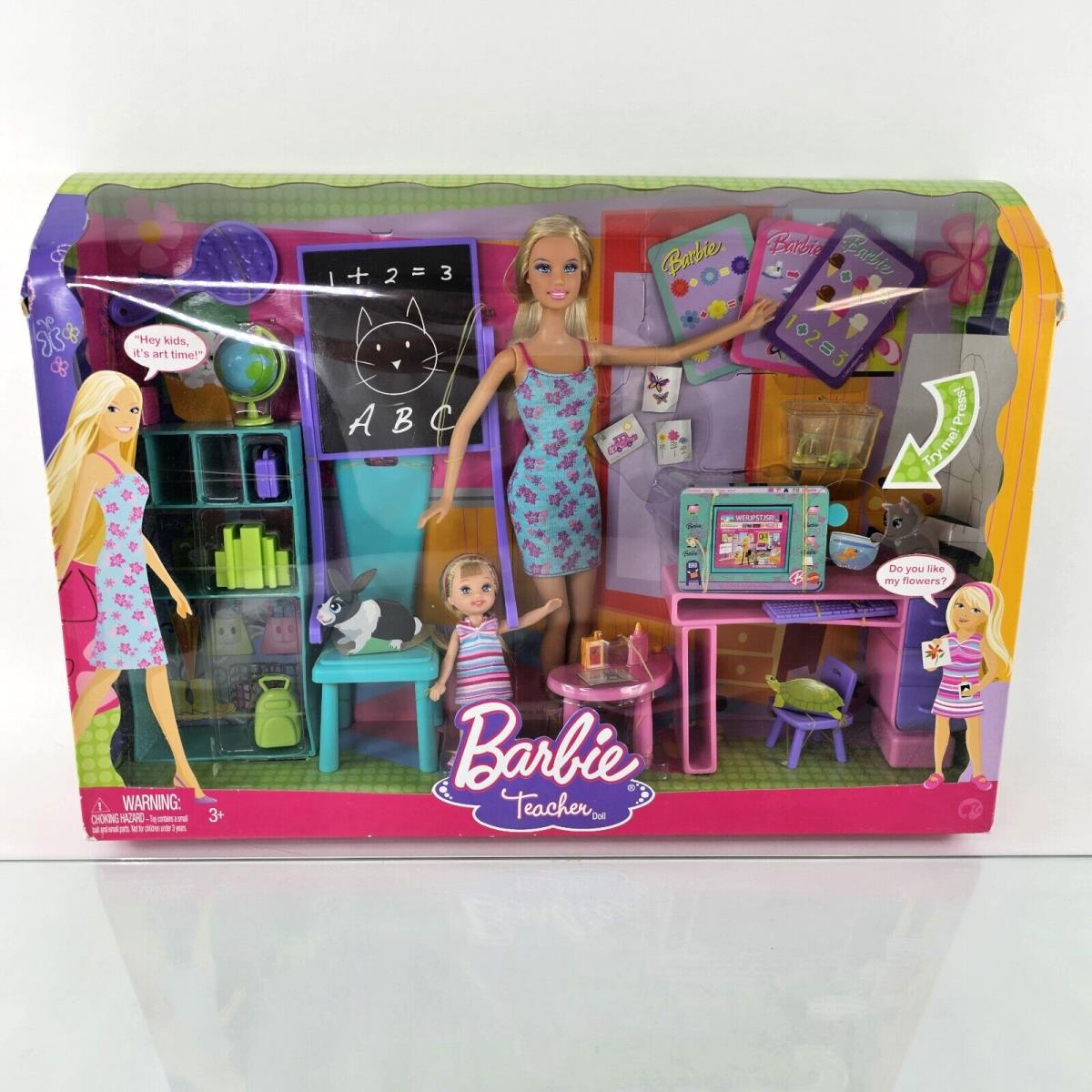 Barbie I Can Be Teacher Doll Playset P3491 Barbie Kelly Preschool Mattel 2008