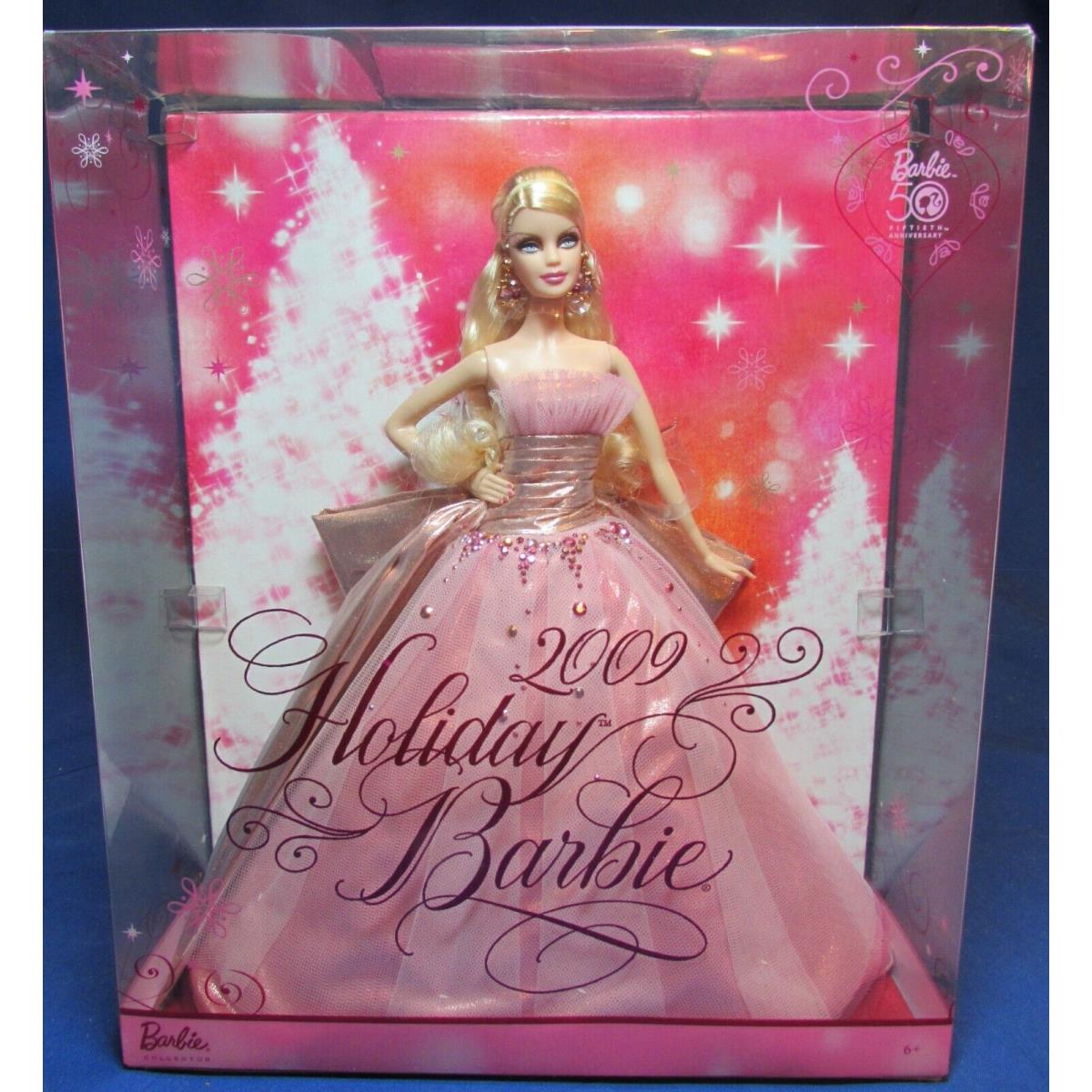 2009 Holiday Barbie Doll N6556 Nrfb Collector Edition 50th Anniversary