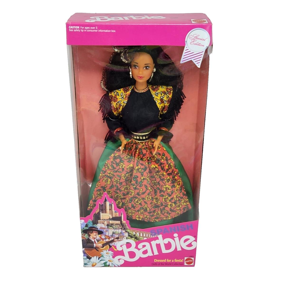 Vintage 1991 Mattel Spanish Barbie Dolls OF The World 4963 IN Box