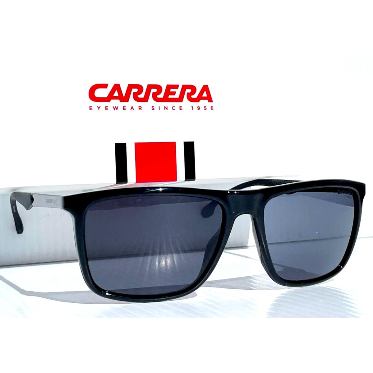 Carrera Polished Black Frame Grey Lens Sunglass 8032/S