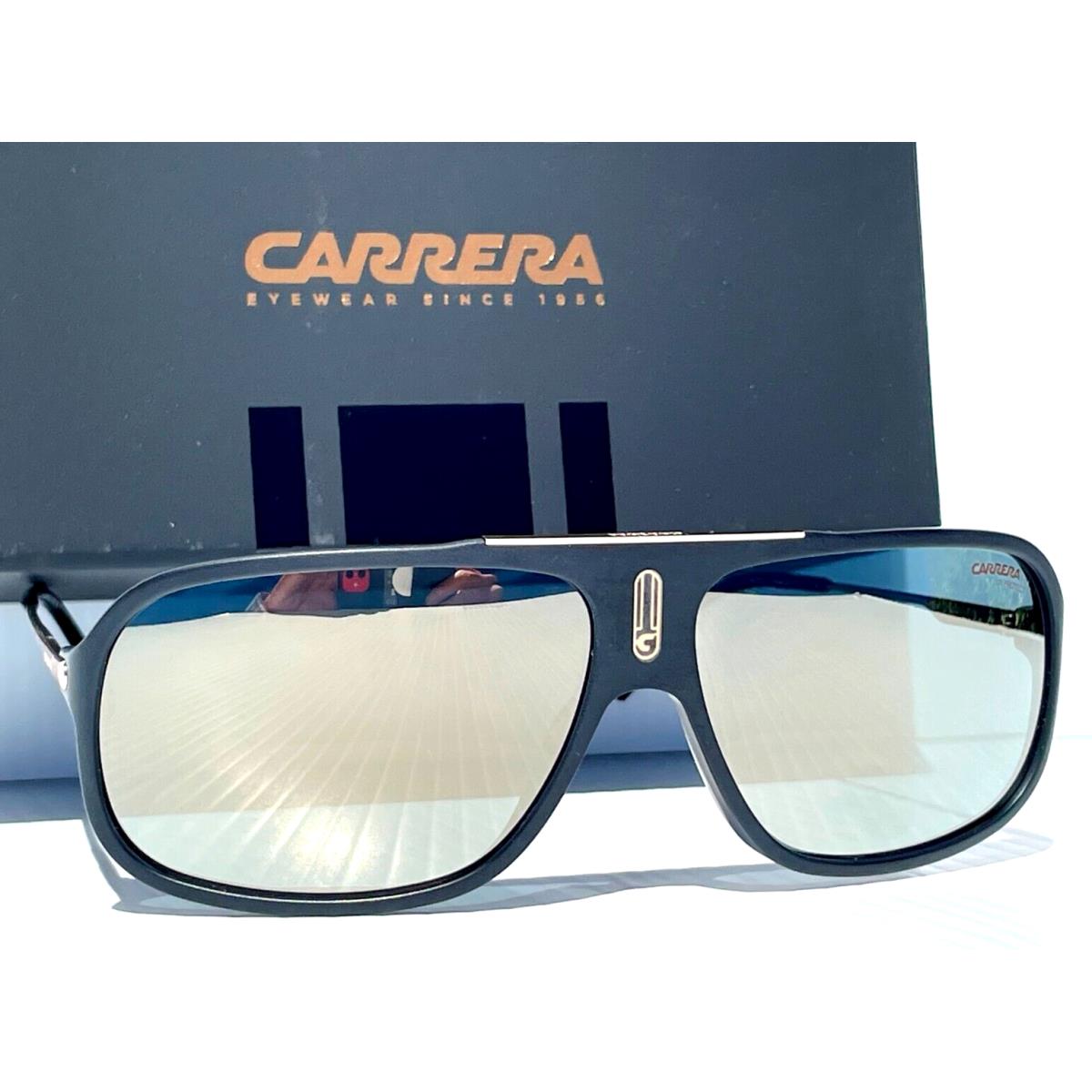 Carrera Matte Black Gold Grey Brown Lens Sunglass COOL65 0I46 JO