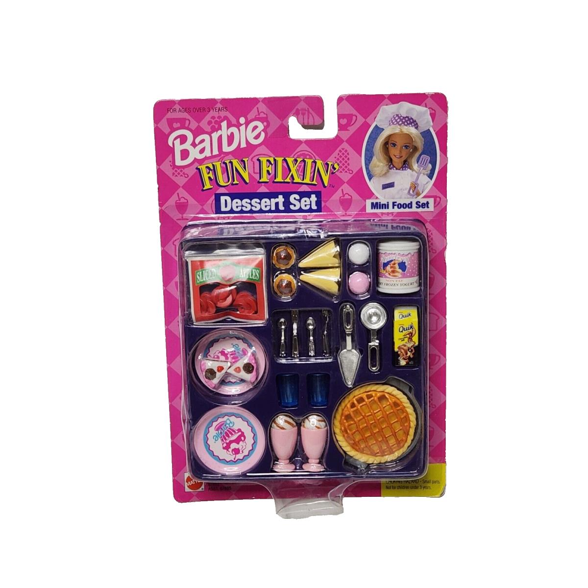 Vintage 1997 Mattel Fun Fixin Dessert Set Barbie Complete 67682