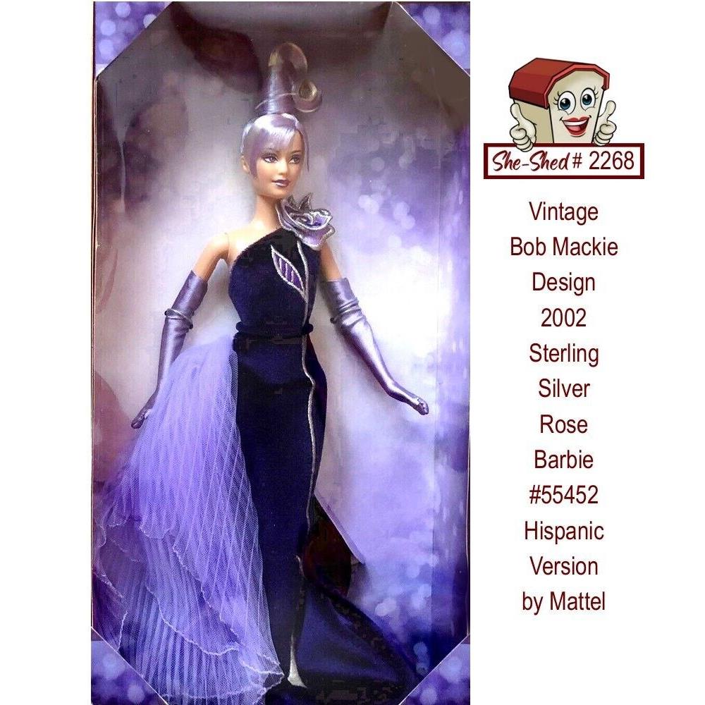 Sterling Silver Rose Hispanic Barbie Bob Mackie Mattel Vintage 2002 Barbie