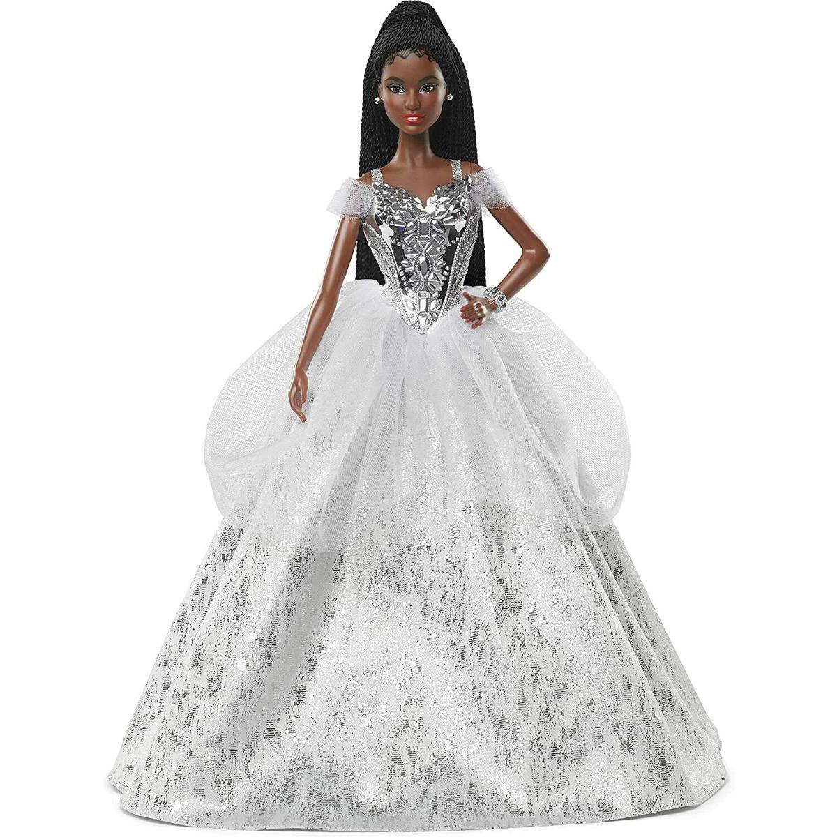 Barbie Signature Holiday Doll 2021 GXL19 Black Hair w/ Braids African American