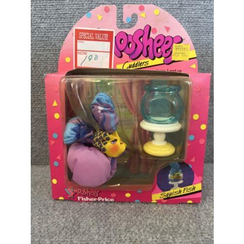 Smooshees Cuddlers Squish Fish Bowl Fisher-price Htf 1988 Vtg 80s Toys