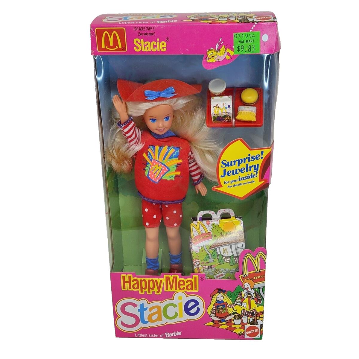 Vintage 1993 Barbie Mcdonald`s Happy Meal Stacie Doll 11474 Mattel Nos