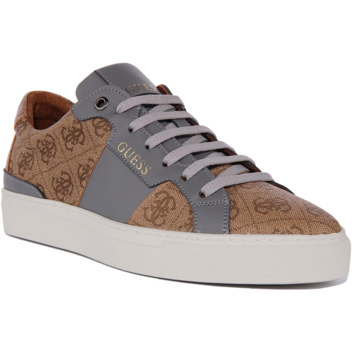 Guess Fm8Ralfal12 Ravenna Mens Lace Up Low Sneaker In Lattee Size US 7 - 13 LATTEE