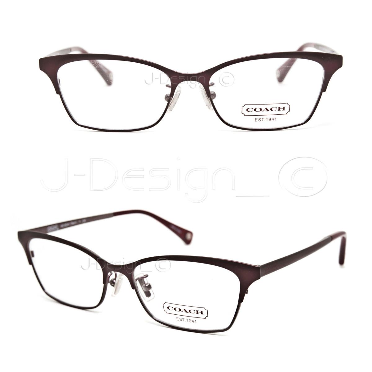 Coach HC5041 Terri 9141 Satin Burgundy/satin Dark Silver Eyeglasses