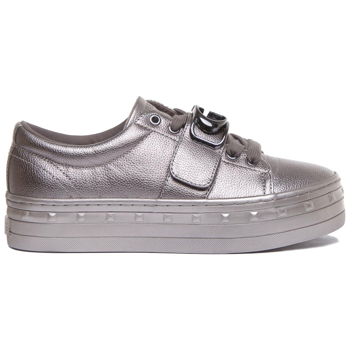 Guess Fl8Bliele12 In Grey Trainers Balit Active Lace Platform Size US 5 - 11