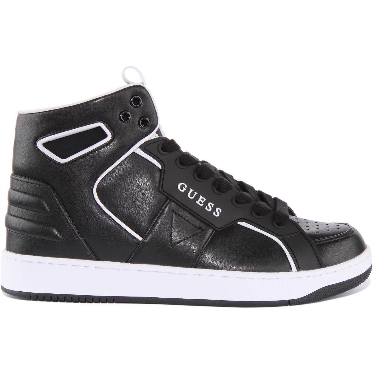 Guess Bianqa Fl7Bsqlea12 Womens High Top Sneakers In Black White Size US 5 - 11