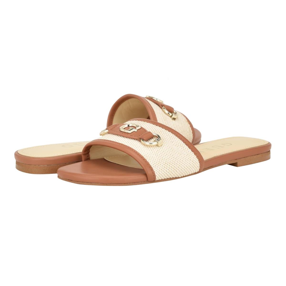 Woman`s Sandals Guess Hammi Medium Natural