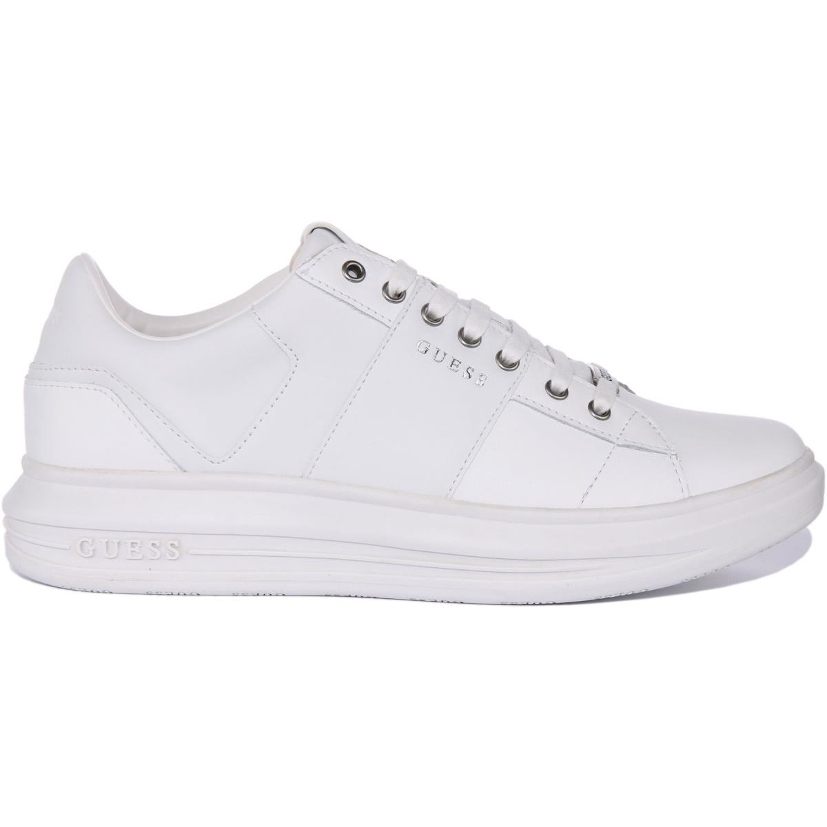 Guess Fm5Vbslea12 Vivo Salerno Mens Low Top Sneakers In White Size US 7 - 13