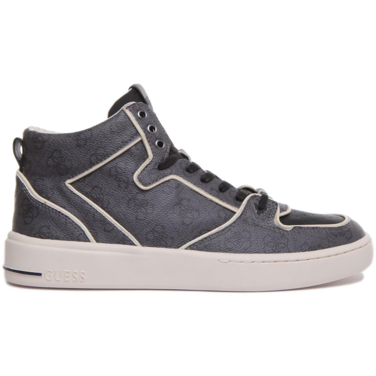 Guess Fm5Vemfal12 Coal Verona Mid Sport Lace Up High Top Trainer Size US 7 - 13