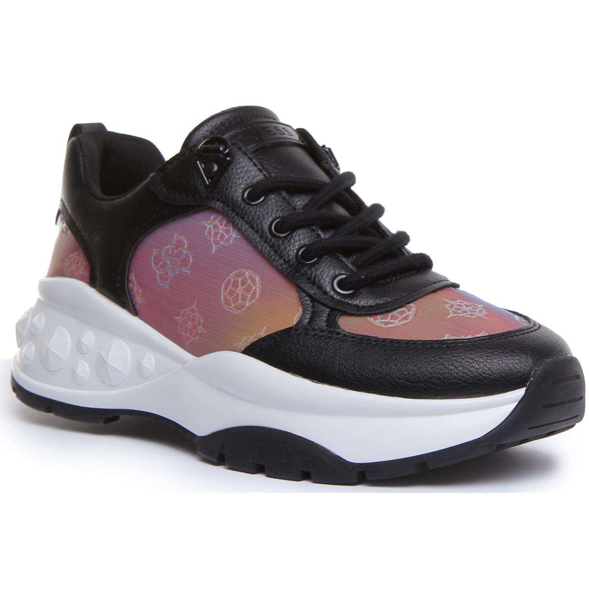 Guess Fl8Clefal12 Cleao Active Trainer In Black Multi Size US 5 - 11 BLACK MULTI