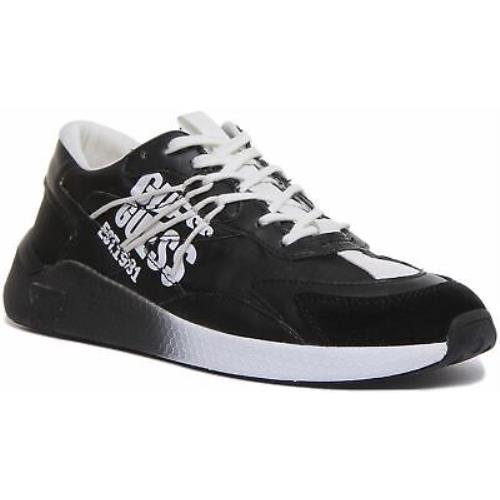Guess Fm5Moafab1 Black White Modena Active Lace Up Casual Trainer Size US 7 - 13