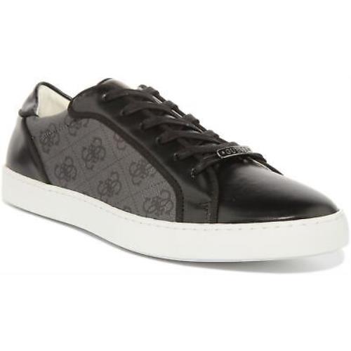 Guess Fm5Lezfal12 Lezzeno Mens Low Cut Sneakers In Black Grey Size US 7 - 13