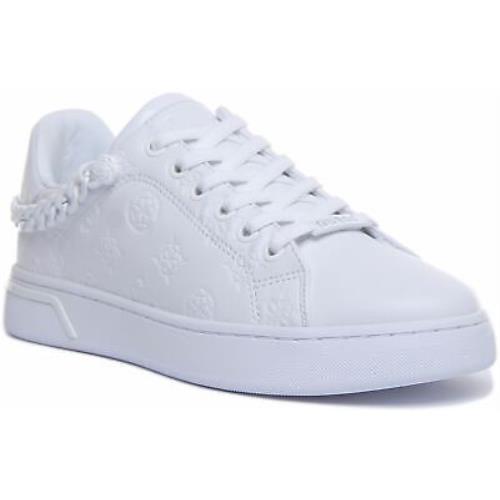 Guess Fl5Riyfal White Riyan Active Lady Lace Up Designer Trainer Size US 2 - 8