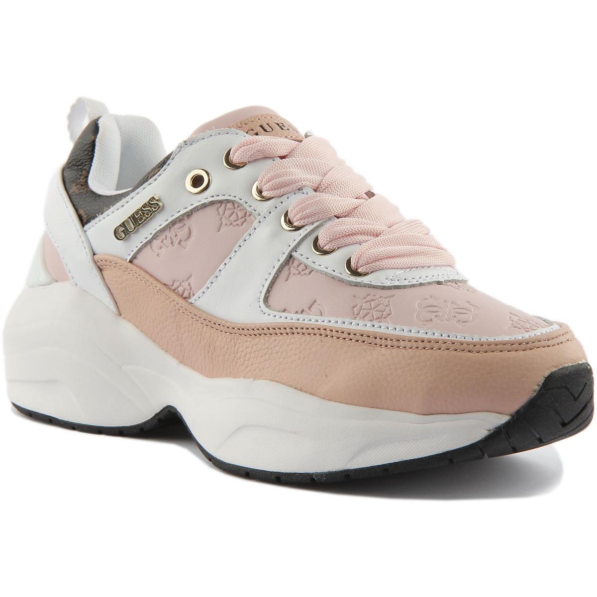 Guess Masla Womens 4G Peony Logo Embossed Sneaker In Rose Size US 5 - 10 ROSE