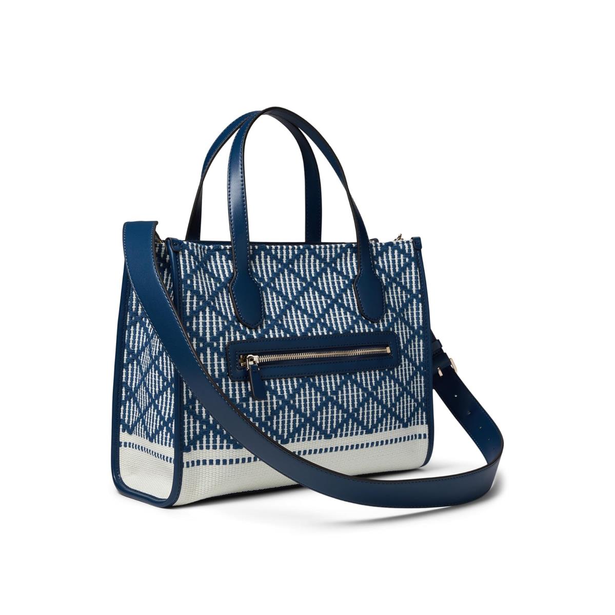 Woman`s Handbags Guess Silvana Double Compartment Tote Navy Multi