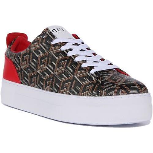 Guess Fl5Gaafal12 Giaa Womens G Print Cube Logo Sneaker In Black Size US 5 - 11