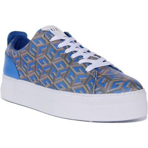 Guess Fl5Gaafal12 Giaa Women G Cube Logo Athletic Sneaker In Blue US Size 5 - 10