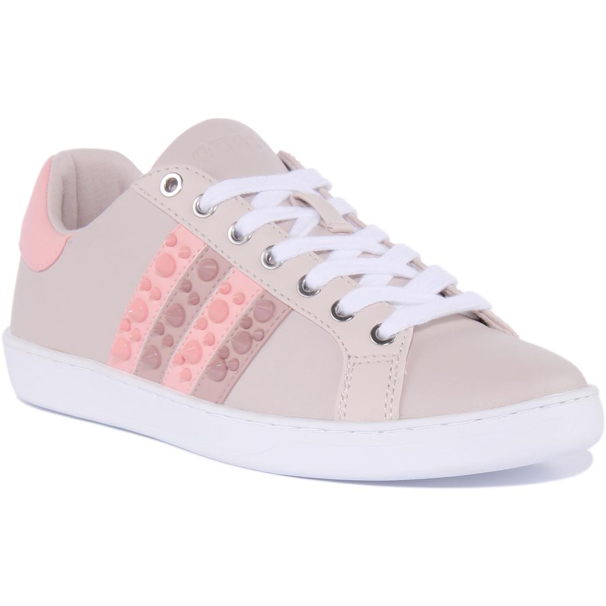 Guess Fl6Jcblea12 Jacobb Womens Lace Up Studded Sneakers In Size US 5 - 11 NUDE