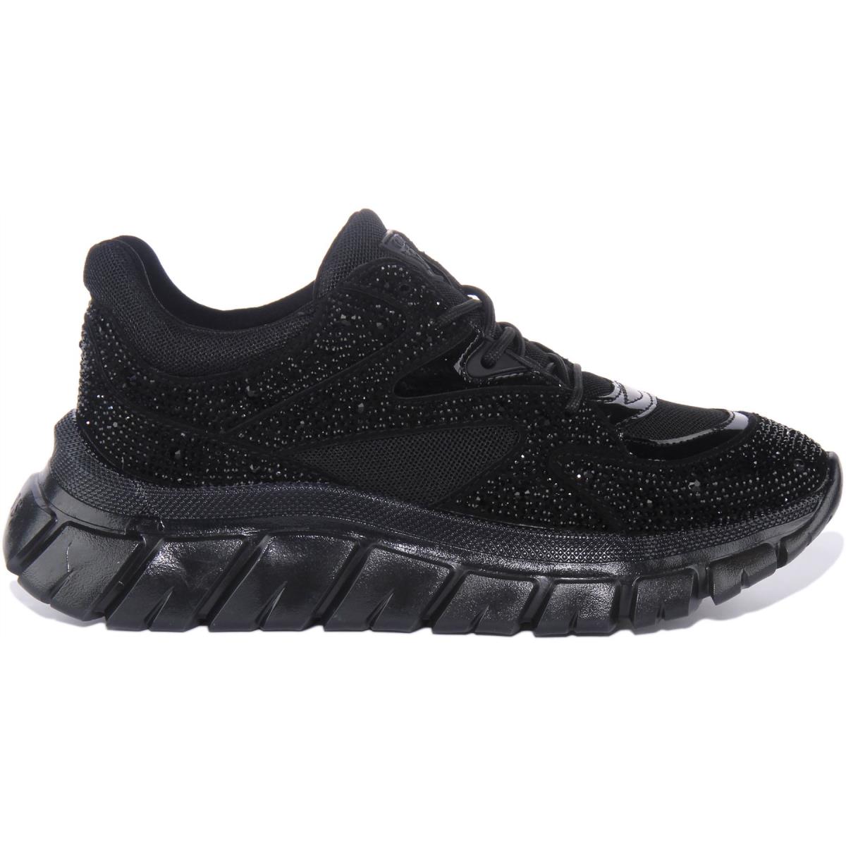 Guess Fl7Claesu12 Clarisse Womens Rhinestones Sneakers In Black Size US 5 - 11