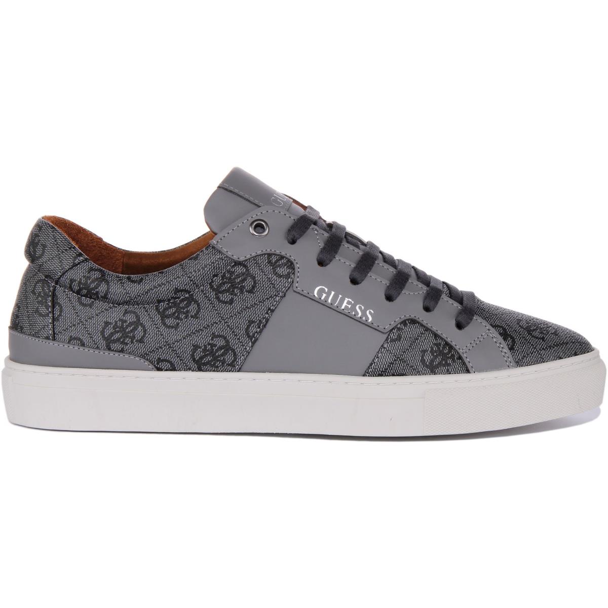 Guess Fm8Ralfal12 Ravenna Mens Lace Up Low Cut Sneaker In Coal Size US 7 - 12